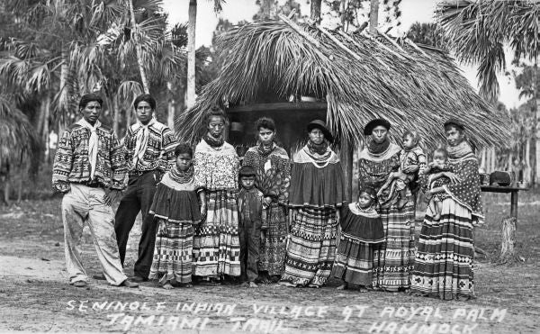 Archival photo of Seminole Tribe Members.