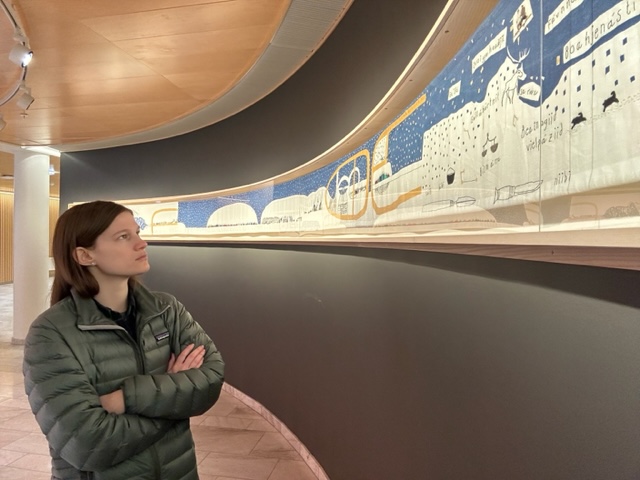 "Haylee Glasel on a research trip"